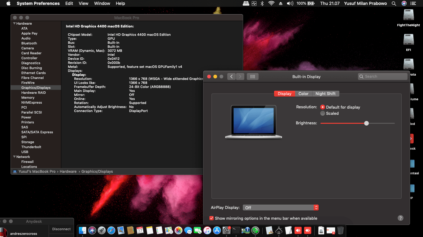 A455LD WX110D [Intel HD 4400] 6